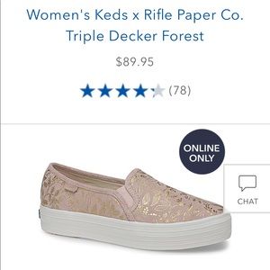 Ked’s x rifle paper co. Women’s shoe triple decker